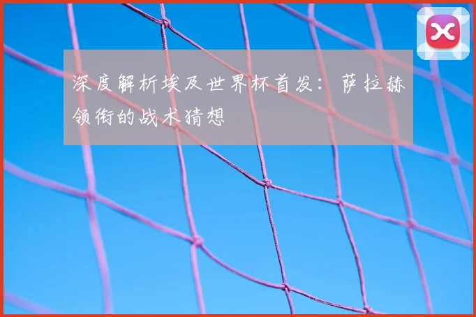 深度解析埃及世界杯首发:萨拉赫领衔的战术猜想